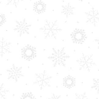 QT Fabrics Quilting Illusions Snow Flake White On White Fabric