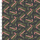 3 Wishes Very Merry Gingerbread Sugar And Spruce Charcoal Fabric