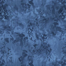 Blank Quilting Lumina Abstract Floral Navy 108" Wide Back Fabric