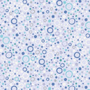 QT Little Squirt Bubbles Lilac Flannel Fabric