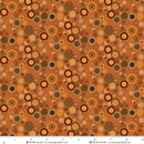 Henry Glass Bubble Dot Orange 108" Wide Back Fabric