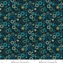Henry Glass Bubble Dot Navy 108" Wide Back Fabric