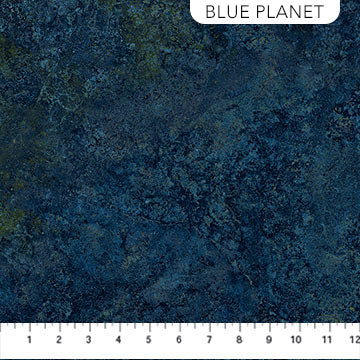 Northcott Stonehenge Gradations II Sienna Marble Blue Planet Fabric