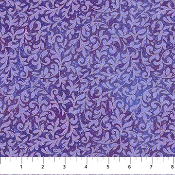 Northcott Stonehenge Marrakech Scroll Lavender Fabric