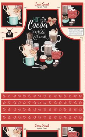 Wilmington Prints Cocoa Sweet Apron Panel