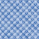 Wilmington Prints Let It Snow-Man! Plaid Medium Blue Fabric