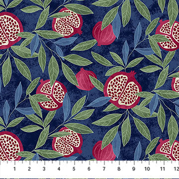 Northcott Pomegranate Navy Fabric