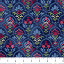 Northcott Pomegranate Scallop Navy Multi Fabric