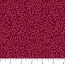 Northcott Pomegranate Leaf Blender Dark Red Fabric