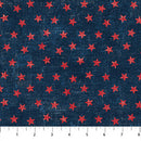 Northcott American Heartland Stars Navy Red Fabric