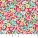 Northcott Quilting In Bloom Packed Floral Red Multi Fabric