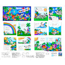 QT Fabrics Rainbow Zebra Book Panel