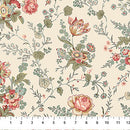 Northcott Manoir-Antiques Road Show Large Floral Cream Fabric