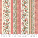 Northcott Manoir-Antiques Road Show Floral Stripe Cream Fabric