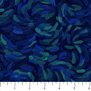Northcott Starry Night Brushstroke Dark Blue Fabric