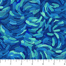 Northcott Starry Night Brushstroke Dark Teal Fabric