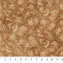 Northcott Stonehenge Organics Floral Toss Small Rust Fabric