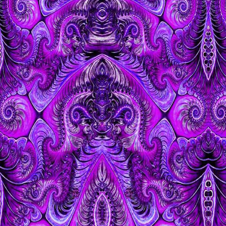 Quilting Treasures Twilight Set Medallion Purple Fabric