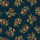 Marcus Fabrics Canton Quilting Circle Floral Navy Fabric