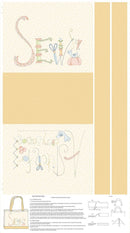 Marcus Fabrics A Stitch For Every Season Canvas Tote Bag Panel