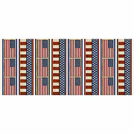 QT Fabrics American Spirit Flag Stripe Red Fabric