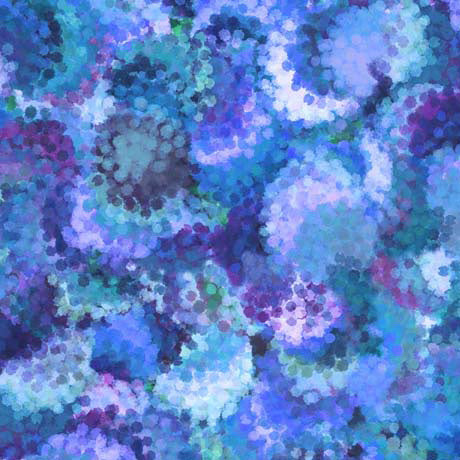 Quilting Treasures Serendipity Blue Wide Back Fabric