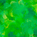 QT Aura Watercolor Blender Green Fabric