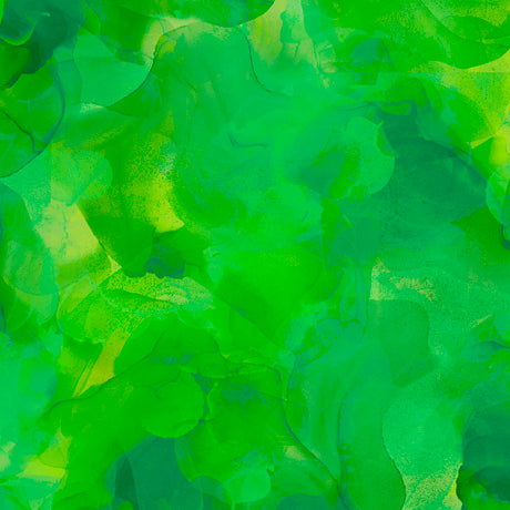 QT Aura Watercolor Blender Green Fabric