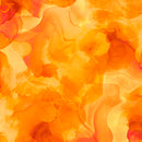 QT Aura Watercolor Blender Orange Fabric