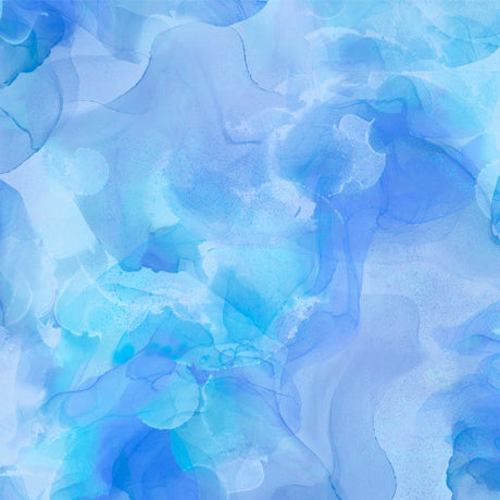 QT Aura Watercolor Blender Blue Wide Back Fabric