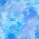 QT Aura Watercolor Blender B Blue Fabric