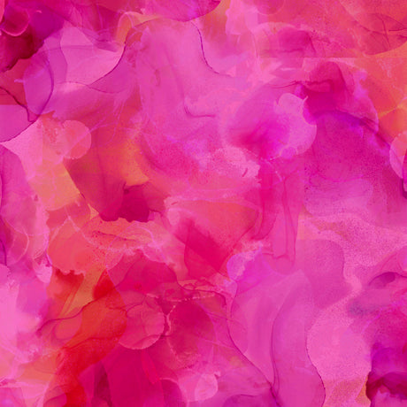 QT Aura Watercolor Blender Fuchsia Wide Back Fabric
