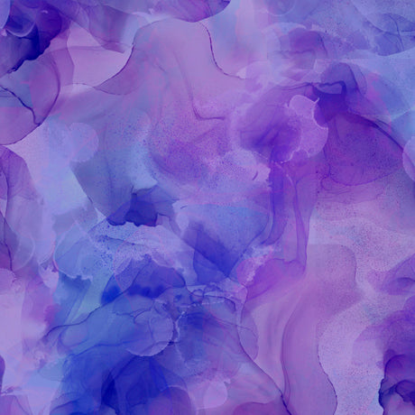 QT Aura Watercolor Blender Purple Wide Back Fabric