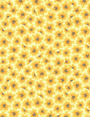 Wilmington Prints Gentle Meadow Tonal Flowers Yellow Fabric