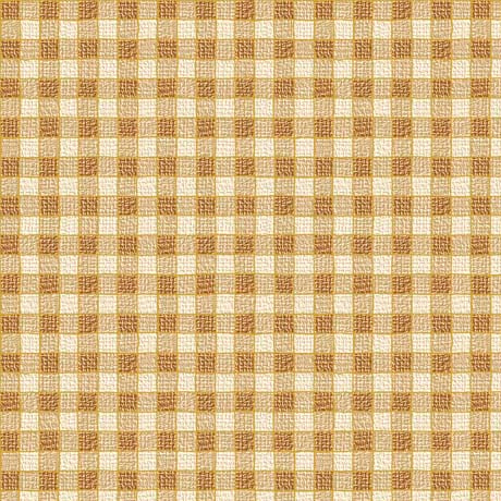 QT Fabrics Autumn Forest Gingham Tan Fabric