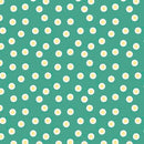 QT Fabrics Life Is Better With Friends Dot Sea Foam Fabric