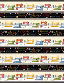 Wilmington Prints Common Threads Border Stripe Fabric