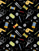 Wilmington Prints Common Threads Notions Black Fabric