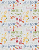 Wilmington Prints Common Threads Words Gray Fabric