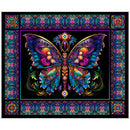 QT Fabrics Night Flight Butterfly Panel