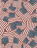 Wilmington Prints Founding Glory Packed Flags Wide Back Fabric