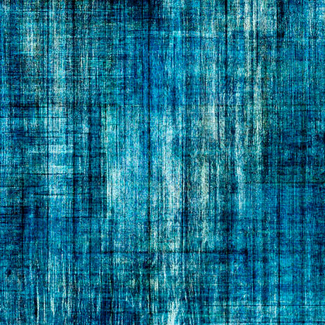 QT Fabrics Into The Woods Wood Texture Teal Fabric