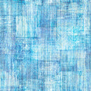 QT Fabrics Into The Woods Wood Texture Blue Fabric