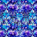 QT Fabrics Fantasia Decorative Floral Purple Fabric