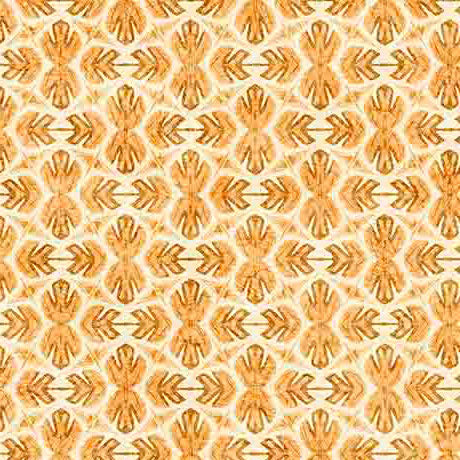 QT Fabrics Bigfoot Geometric Orange Fabric