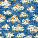 QT Bohemian Sunrise Clouds Blue Fabric