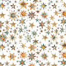 QT Bohemian Sunrise Stars Cream Fabric