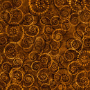 QT Coloressence Dotted Scroll Brown Fabric