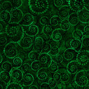 QT Coloressence Dotted Scroll Hunter Fabric