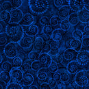 QT Coloressence Dotted Scroll Navy Fabric